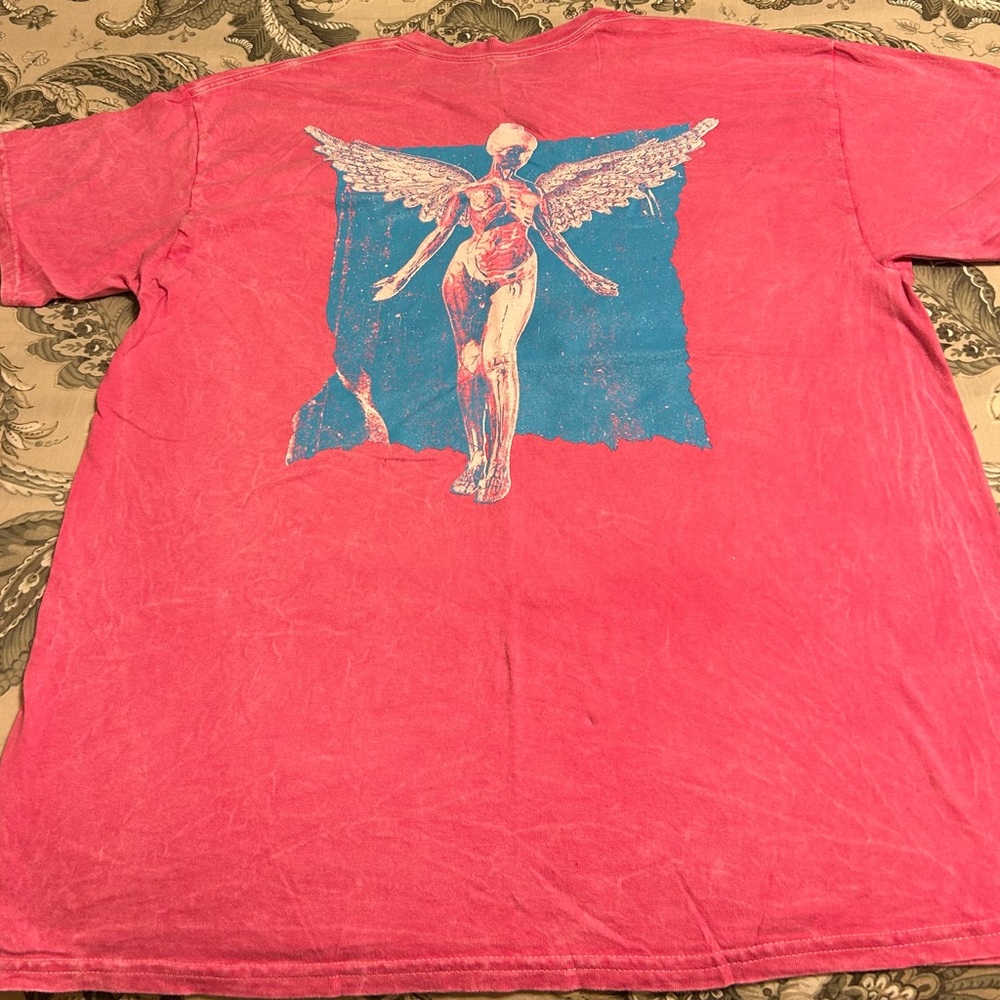 NIRVANA Pink Graphic T-Shirt